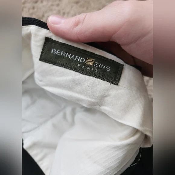 Bernard Zins Men's Black DressPants Size 32 - Picture 3 of 4